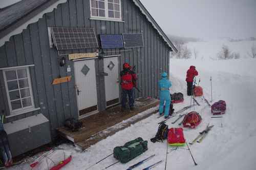 Départs des skieurs de randonnée nordique